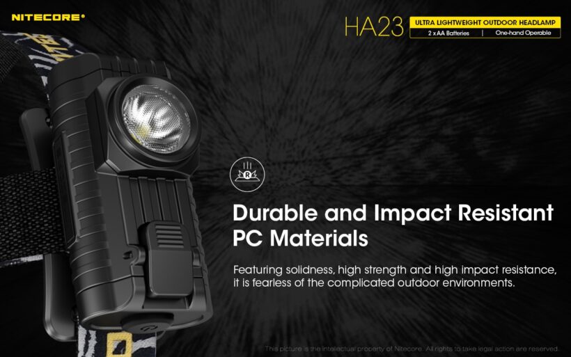 Nitecore HA23 – 250 Lumens Lightweight Headlamp for Outdoor Activities