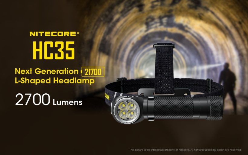 Nitecore HC35 - 2700 Lumens Multi-Purpose Headlamp for Outdoor Activities