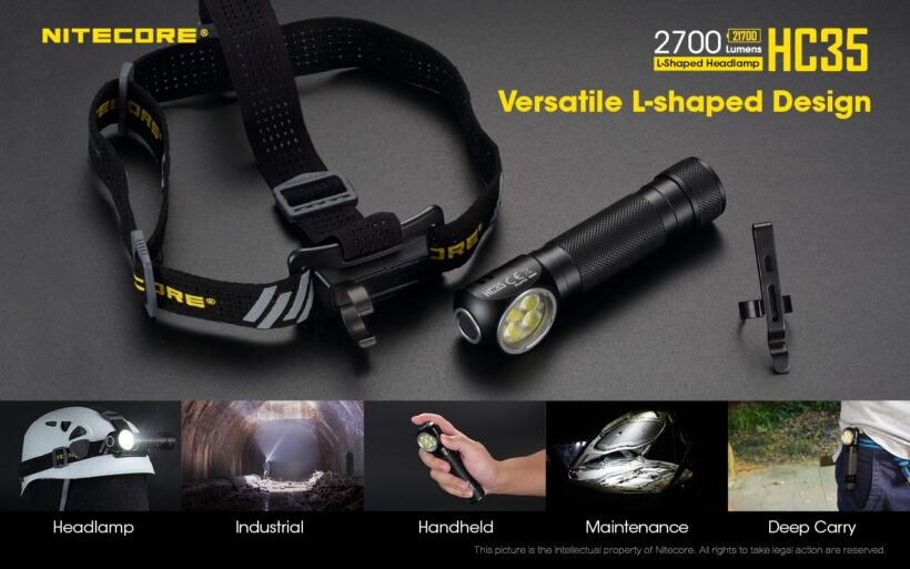 Nitecore HC35 – 2700 Lumens Multi-Purpose Headlamp for Outdoor Activities