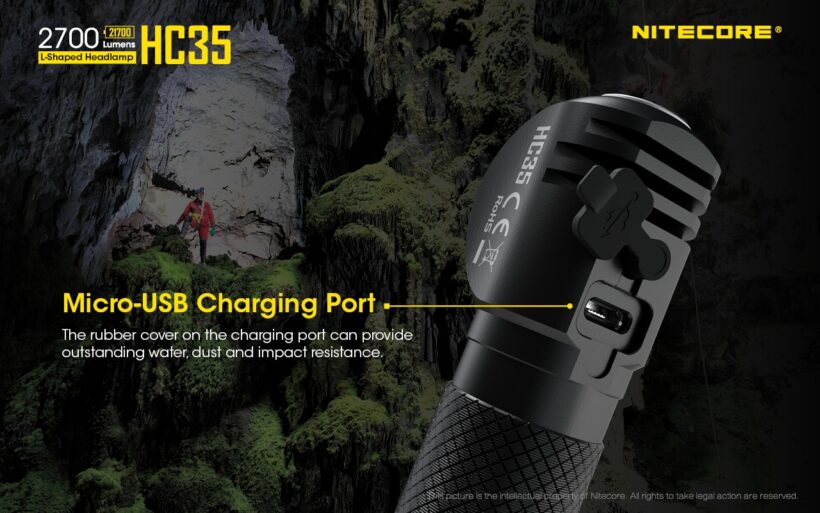 Nitecore HC35 – 2700 Lumens Multi-Purpose Headlamp for Outdoor Activities