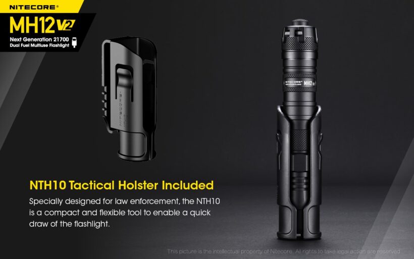 Nitecore MH12 V2 – 1200 Lumens Flashlight with 202-Meter Throw