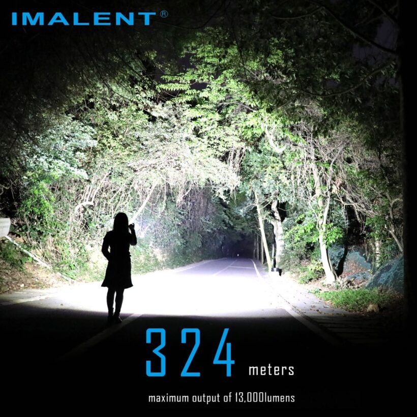Imalent MS03 13000 Lumens Flashlight – 324 Meter Beam Distance