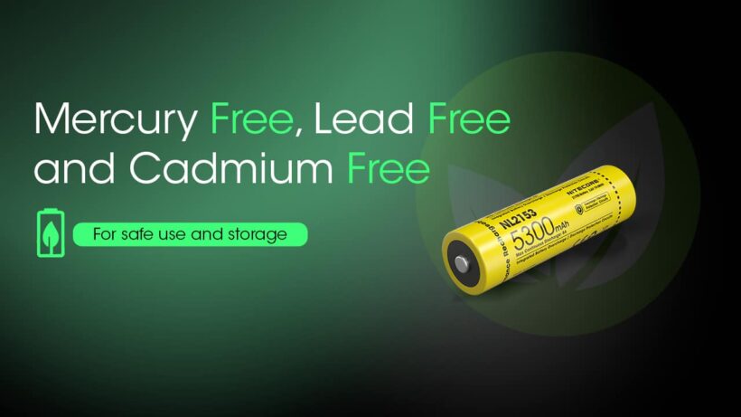Nitecore NL2153 21700 Li-ion Battery – 5300mAh Capacity