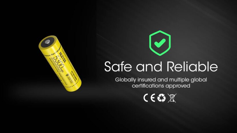 Nitecore NL2153 21700 Li-ion Battery – 5300mAh Capacity
