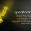Nitecore NL2153 21700 Li-ion Battery – 5300mAh Capacity