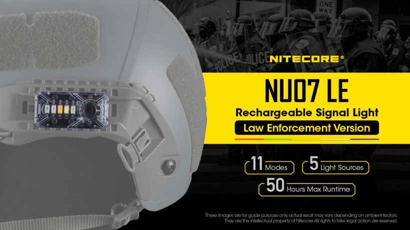 Nitecore NU07 LE - Multi-Color Rechargeable LED Signal Light for Tactical and Outdoor Use