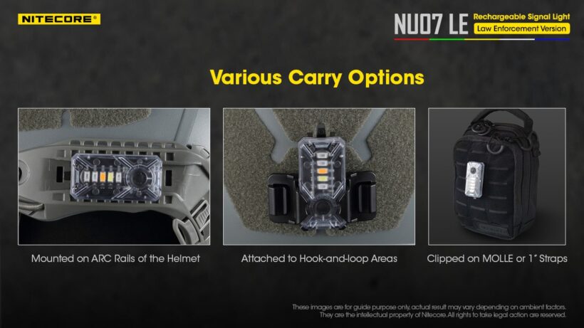 Nitecore NU07 LE – Multi-Color Rechargeable LED Signal Light