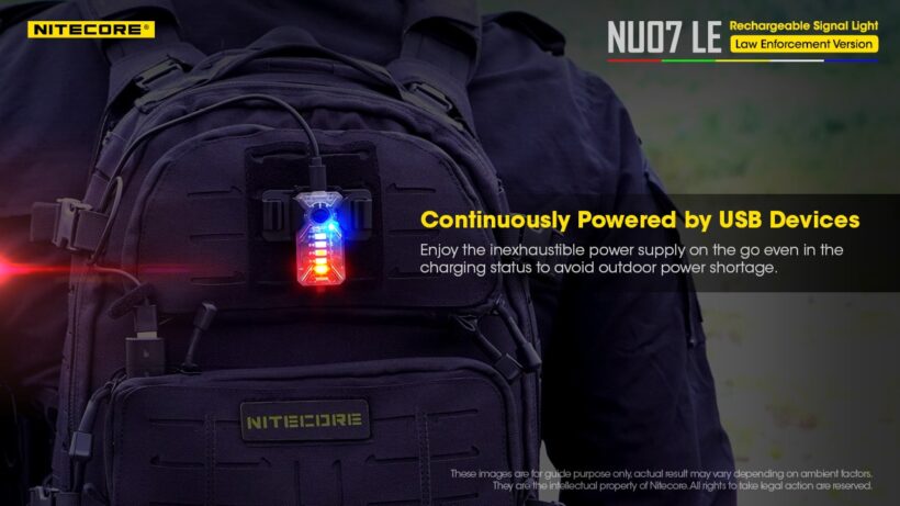 Nitecore NU07 LE – Multi-Color Rechargeable LED Signal Light