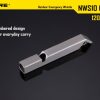 Nitecore NWS10 Whistle – Maximum 120 dB Sound Output, Ultra-Durable Titanium Alloy