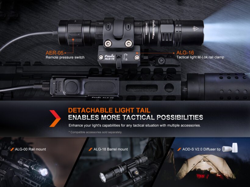 Fenix PD36R PRO Tactical Flashlight – 2800 Lumens, 380 Meter Throw