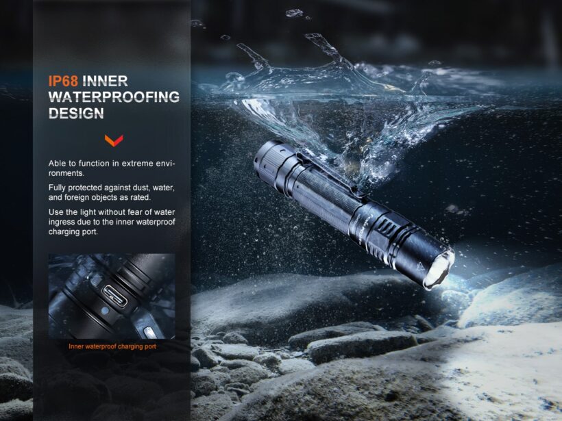 Fenix PD36R PRO Tactical Flashlight – 2800 Lumens, 380 Meter Throw