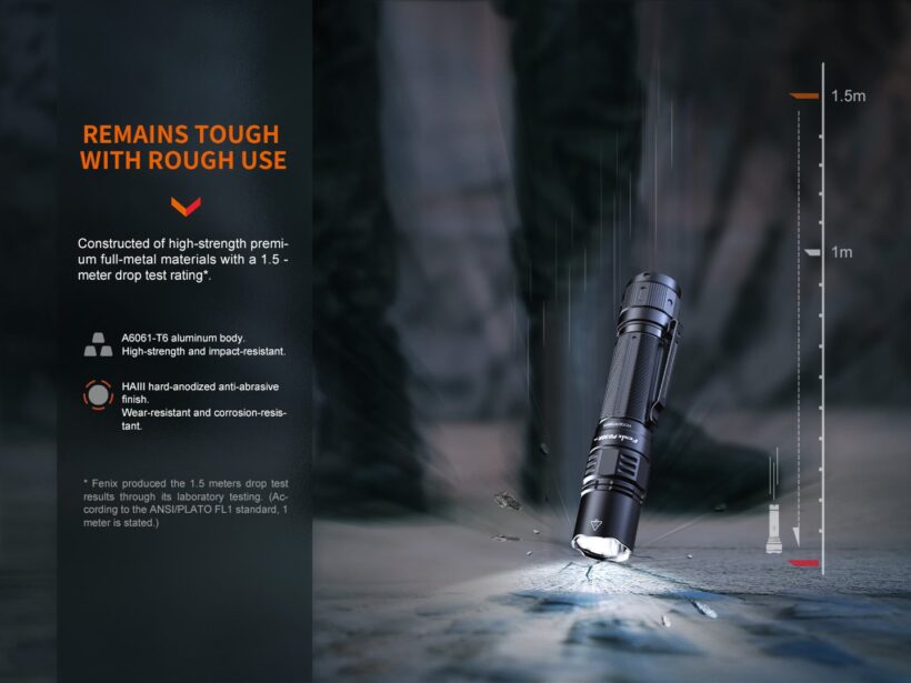 Fenix PD36R PRO Tactical Flashlight – 2800 Lumens, 380 Meter Throw