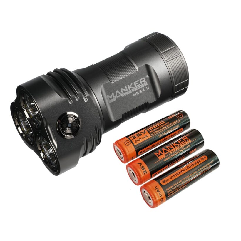 Manker MK34 II CREE XHP50.2 (Updated Version) - 34,000 Lumens, 283 Meter Throw