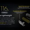 Nitecore NU40 Headlamp – 1,000 Lumens, 100 Meter Beam Distance, 120 Hour Runtime