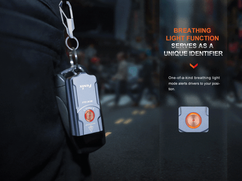 Fenix E03R V2.0 Keychain Flashlight – 500 Lumens, 90 Meter Beam Distance