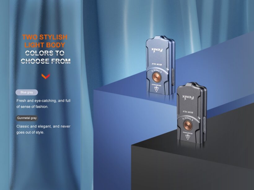 Fenix E03R V2.0 Keychain Flashlight – 500 Lumens, 90 Meter Beam Distance