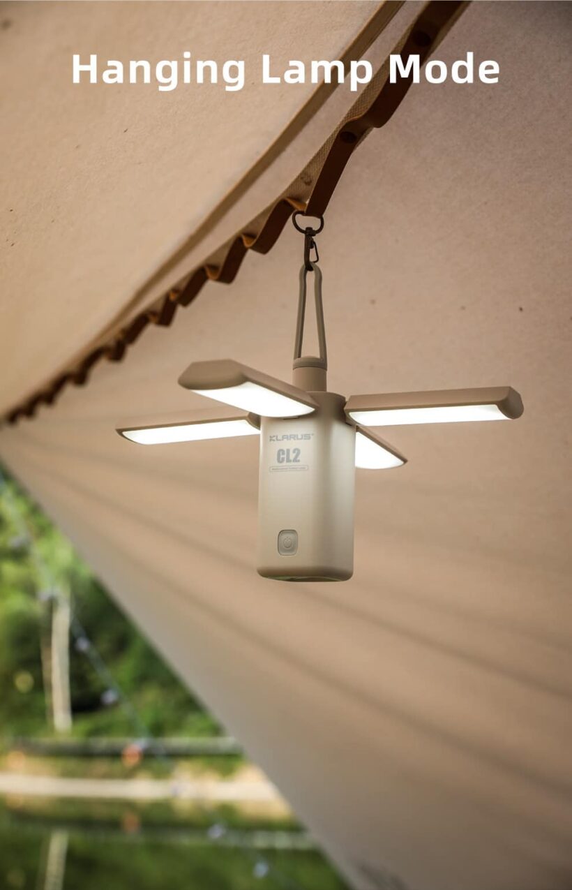 Klarus CL2 Camping Lantern – 750 Lumens, Rechargeable, and Waterproof