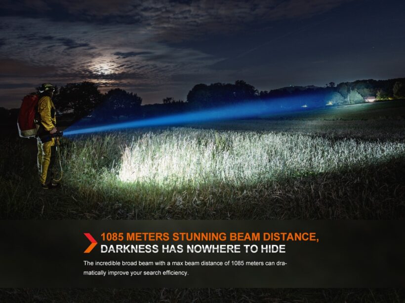 Fenix LR60R Search Flashlight – 21,000 Lumens, 1085 Meter Beam Distance