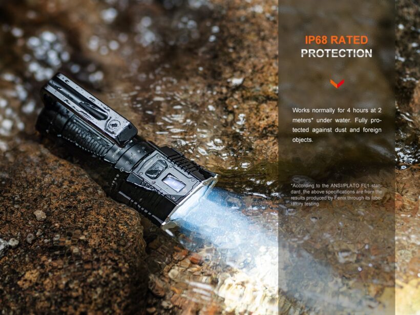 Fenix LR60R Search Flashlight – 21,000 Lumens, 1085 Meter Beam Distance