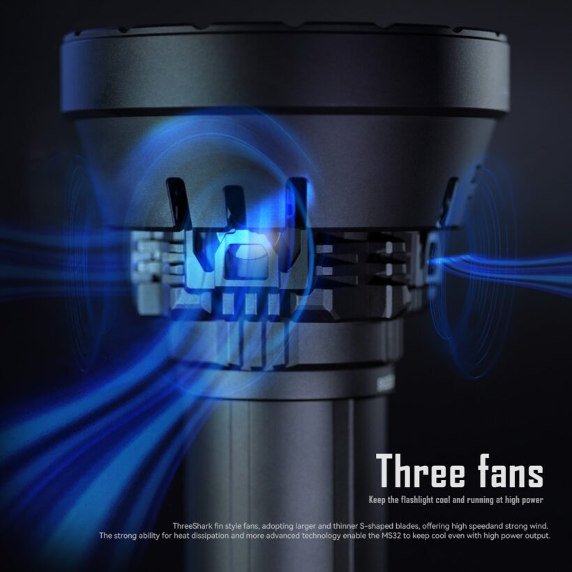 Imalent MS32 Flashlight – 200,000 Lumens, 1618 Meter Throw