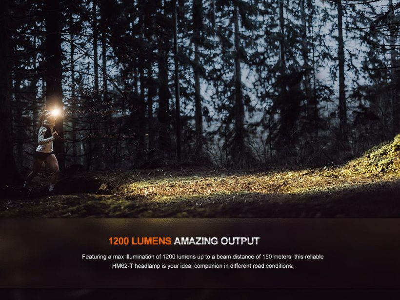 Fenix HM62-T 1200 Lumens 280 Hours Runtime (Black)