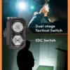 RovyVon Angel Eyes E30 Pro (Black) – Dual-LED 3500 Lumens Flashlight with Side UV/Red/White Lights