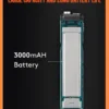 RovyVon Angel Eyes E30 Pro (Black) – Dual-LED 3500 Lumens Flashlight with Side UV/Red/White Lights