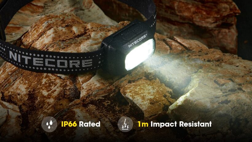 Nitecore NU30 Headlamp – 500 Lumens, 130 Meter Beam Distance