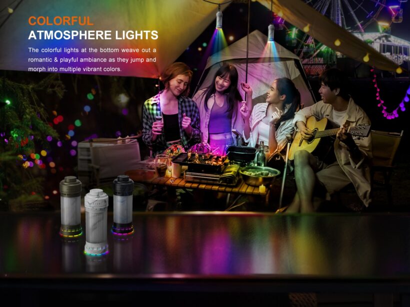 Fenix CL22R Multi Colour Camping Lantern (Black Only) – 500 Lumens
