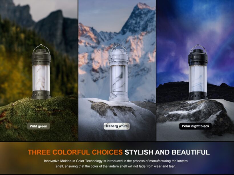 Fenix CL22R Multi Colour Camping Lantern (Black Only) – 500 Lumens