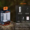 Fenix CL22R Multi Colour Camping Lantern (Black Only) – 500 Lumens