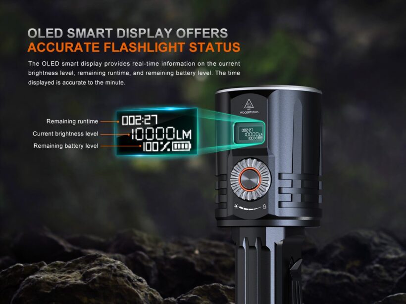 Fenix LR36R 10000 Lumens 1260 Meter Beam Distance High-Performance Search and Rescue Flashlight