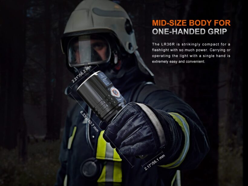 Fenix LR36R 10000 Lumens 1260 Meter Beam Distance High-Performance Search and Rescue Flashlight
