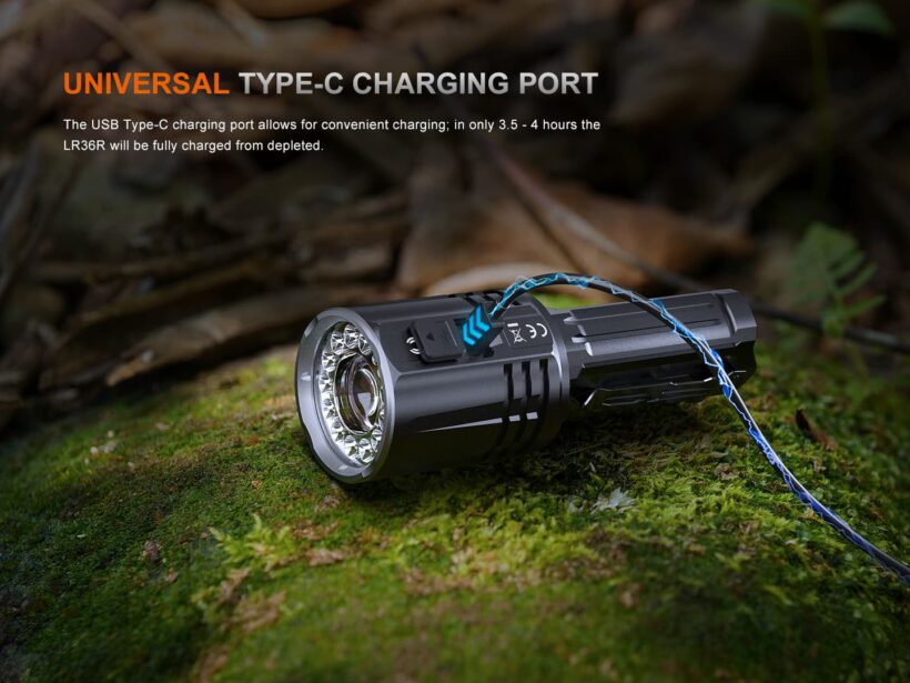 Fenix LR36R 10000 Lumens 1260 Meter Beam Distance High-Performance Search and Rescue Flashlight