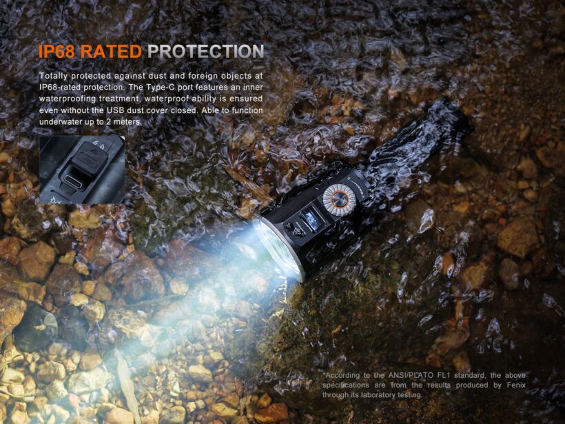 Fenix LR36R 10000 Lumens 1260 Meter Beam Distance High-Performance Search and Rescue Flashlight
