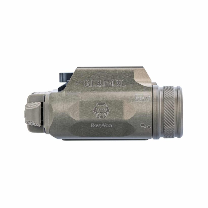RovyVon GL4 Pro XL Rail-mounted Light – 400 Lumens with Dual Lasers