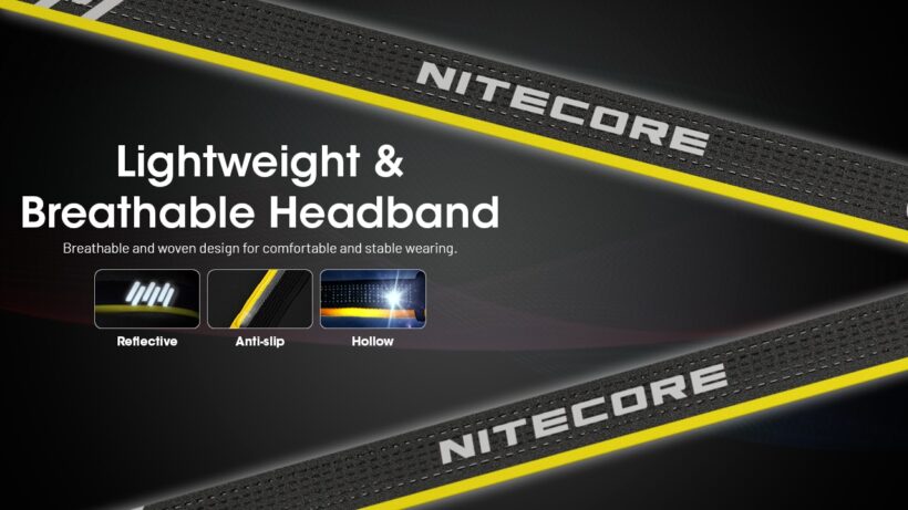 Nitecore HA15 UHE – 400 Lumens – 80M Beam Distance Lightweight Dual-Power Headlamp