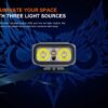 Fenix E06R 700 Lumens 110 Beam Distance Compact Keychain Flashlight with Multi-Function Lighting (Black)