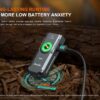 Fenix E06R 700 Lumens 110 Beam Distance Compact Keychain Flashlight with Multi-Function Lighting (Black)