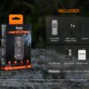Fenix E06R 700 Lumens 110 Beam Distance Compact Keychain Flashlight with Multi-Function Lighting (Black)