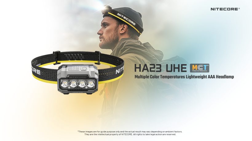 Nitecore HA23 UHE – 600 Lumens Lightweight Multi-Color Headlamp with 132-Meter Beam Distance