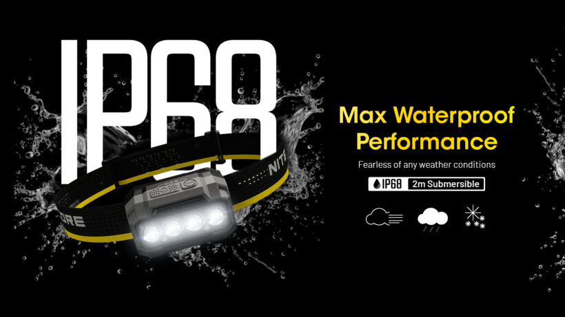 Nitecore HA23 UHE – 600 Lumens Lightweight Multi-Color Headlamp with 132-Meter Beam Distance