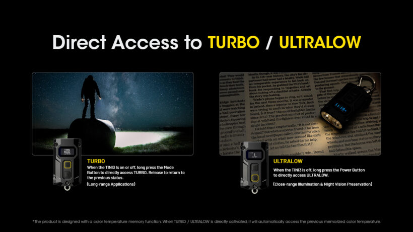 Nitecore TINI 3 – 600 Lumens Compact EDC Flashlight with 90-Meter Beam Distance
