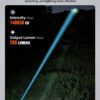 VastLite BOW Titanium LEP Flashlight – 280 Lumens, 750 Meter Beam Distance (Glow Stick on Side)