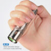 VastLite BOW Titanium LEP Flashlight – 280 Lumens, 750 Meter Beam Distance (Glow Stick on Side)