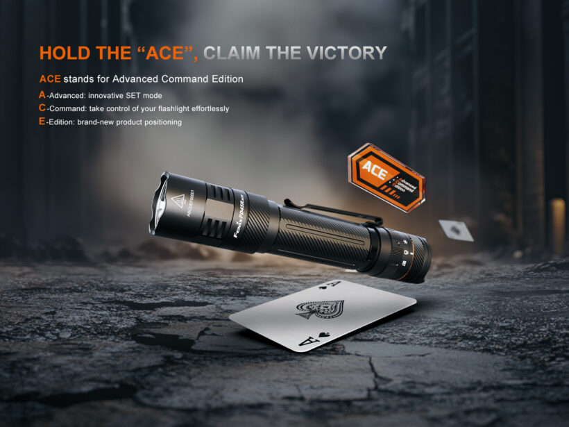 Fenix PD45R ACE – 3200 Lumens Tactical Flashlight with 410 Meter Beam Distance