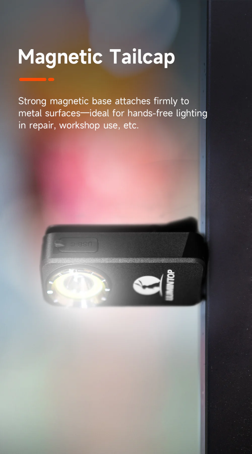 Lumintop F01 Mini Triple-Beam 1200 Lumen 182 Meter Beam Distance EDC