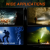 Acebeam X25 – 22,000 Lumens 1505 Meter Beam Distance Ultra-Long Range Flashlight