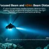 OrcaTorch D920 – 5000 Lumens Dive Light with 424-Meter Beam Distance and 150m Depth Rating