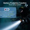 OrcaTorch D920 – 5000 Lumens Dive Light with 424-Meter Beam Distance and 150m Depth Rating